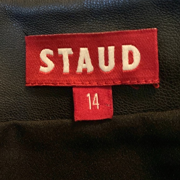 STAUD Laurel Vegan Leather Skirt - Picture 9 of 15